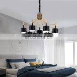 Luxury Contemporary Hotel Black Metal Chandelier Pendant Lights thumbnail-2