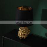 Novel Monkey Head Decoration European Antique Gold Retro Desk Lamps for Indoor thumbnail-3