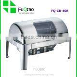 Hot Sale Restaurant & Hotel Supplies Stainless Steel Induction Chafing Dish With Glass Lid thumbnail-6