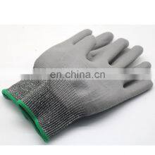 Multi Function Work Cut Protection HPPE Knitted Polyurethane PU Palm Coated Cut Resistant Gloves thumbnail-4
