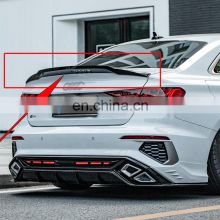 Ready to ship high quality car trunk lip trunk spoiler rear wings empennage tail for Audi A3 2020 2021