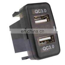 Car Charger Dual USB Fast Charging Original Hole Non-destructive Installation Accessories 12V-24V thumbnail-3