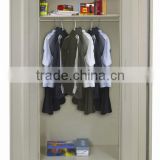0.7mm Standard Folding Space Saving Bedroom Furniture 2 Door Steel Almirah/ Grey Steel Wardrobe (DL-S3)