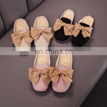 New Kids Slippers Girls Princess Spring Summer Casual Sandal Cute Bow Decorative Soft Leather Rubber Sole Baby Princess Shoes thumbnail-2