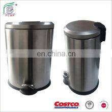 High Quality Stainless Steel Waste Bin Pedal Dustbin Step Bin With Soft Close Cover thumbnail-3
