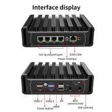 PfSense Firewall i7 1165G7 i5 1135G7 N5105 4x Intel I225 2.5G LAN 2xDDR4 NVMe Industrial Fanless Mini PC 4xUSB HDMI2.0 OPNsense thumbnail-5