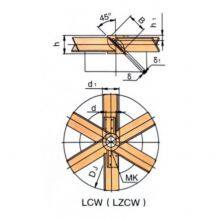 Six Sway Leaves Openning Turbine Blender Six Pitched Blades Integral Open Turbine Impeller thumbnail-5