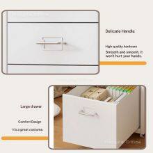 HN-CDO8 White Metal Mobile Pedestal for California Dental Offices | Rust-resistant Under-counter Steel Cabinet With Smooth-sliding Drawers thumbnail-4