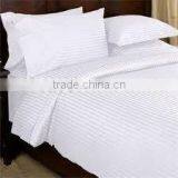 2 cm Stripe Bedding Sheet Set for Hospital of 100% Cotton Fabric