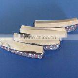 10mm Many Rhinestones Pane Rectangular Block Shape Slide Charms thumbnail-4