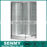 aluminium frame double doors sliding 90x90 square glass shower unit,shower toilet unit