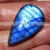 BEST QUALITY! Natural Blue Flash Fire Labradorite Cabochon Pear Shape 19X32MM Approx Good Quality On Whole Sale Price thumbnail-2