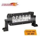 36W 7.5" 6000k Aluminum Profile for Lightstorm Offroad Driving Lamp Led Light Bar thumbnail-1