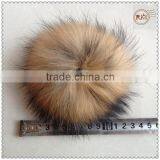 100% Fluffy Raccoon Fur Balls Keychains thumbnail-2