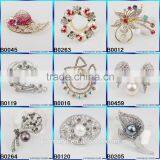 Factory Price Buy Wholesale Direct From China Easy Sell Items Hats Crochet Brooch for Wedding Invitations B0045 thumbnail-4