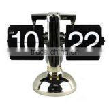 Balance Shaped Metal Auto Flip Down Clock Desktop Decorative Clock With Single Holder thumbnail-4