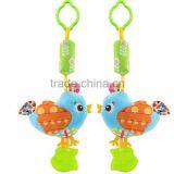 Plush Baby Hanging Squeeze Rattle Teether Toy