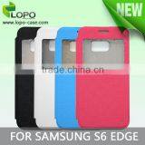 Book Style Flip 2D Sublimation Phone Case for Samsung S6 Edge With Transparent Square for Viewing Time Supplier's Choice thumbnail-4
