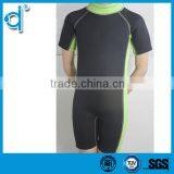 Close-fitting Waterproof Black and Green Zipper Jumpsuits Neoprene Diving Suit