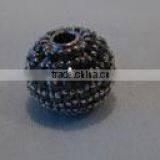 10MM Gold Beads With Black Diamond thumbnail-1