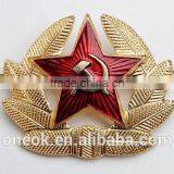 Custom Gold Star Russian Pin Badge, Engraved 3d Wing Metal Lapel Pins, Metal Pin Badges With Butterfly Clasp thumbnail-4