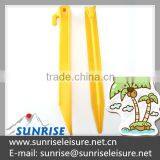56712# 9" Yellow Plastic Tent Pegs Quality Choice thumbnail-3