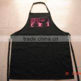 Cheap BBQ Apron &cotton Apron for Kitchen and Promotion Black Bib Apron With Printing -59 thumbnail-4