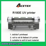 New UV printer/ flat and roll uv printer with Ko nica 512/1024 head(1440dpi,8colors)