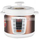 CE GS Approval 6L Brown Color Stainless Steel Digital Multi Electric Pressure Cooker / HDP-Y0605E-B