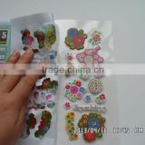 Fashionable custom flower 3D foam sticker/eco-friendly non-toxic puffy sticker