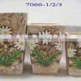 Hand Painted Flower Pot ,teracotta Flower Pot thumbnail-1