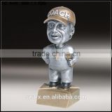 famous star bobble head figure toys china suppliers,custom made 6 inch bobble head toys,collection editions soccer coach