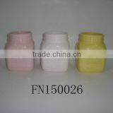 Assorted Color Ceramic Mug With Rooster Design