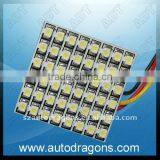 Panel White 48-3528 6*8 SMD LED Car Interior Dome Reading Light Bulbs Lamp