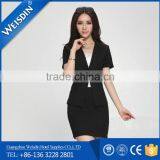 Anti-wrinkle High Quality Polyester/cotton Ladies Suit Skirt and Blouse thumbnail-1