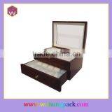 Double - Layer 20 Slots Custom Wooden Watch Storage Box thumbnail-1
