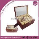 Transparent Lid Wooden 12 Slots Watch Display Box With WH-3686 thumbnail-1
