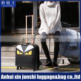 New Design Hot Selling PU Leather Material Travel Spinner Trolley Luggage
