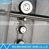 Nice Design Stainless Steel Frameless Sliding Glass Shower Door Bathtub Door Screen Manufacturer thumbnail-2