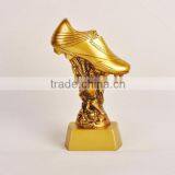 Gold Football Shoe With Figure Trophy thumbnail-1
