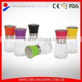 170ml Hot Selling Stainless Steel Coated Glass Salt and Pepper Shakers Set