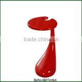 Modern High Gloss Fiberglass Side Table in White, Black and Red New thumbnail-1