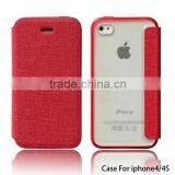 Newest Design Wallet Leather Case Cover for Iphone 4 4s thumbnail-1