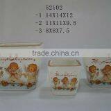 Decorative Christmas Pottery Flower Pot