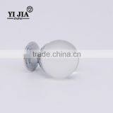 1 1/6 Inch Chrome Plated Zinc Base Clear Crystal Handle