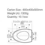 FG92PP Bathroom Part Cera Toilet Seat Made in China thumbnail-3