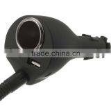 4in1 Flexible USB Car Charger Mount Cigarette Lighter Socket For Android Phones thumbnail-5