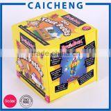 Lid Hinged Base With Extend Flap Rigid Paper Print Box for Play Card