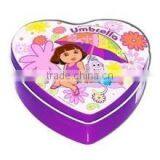 High Quality Metal Heart Shape Tin Box for Chocolate Packaging