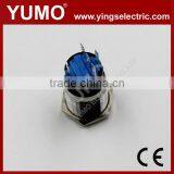 Hot Sale LA19JSF ROHS 19mm Flat Round With Dot LED IP65 Momentary or Alternate Pin Terminal 5A/250VAC no nc Push Button Switch thumbnail-4